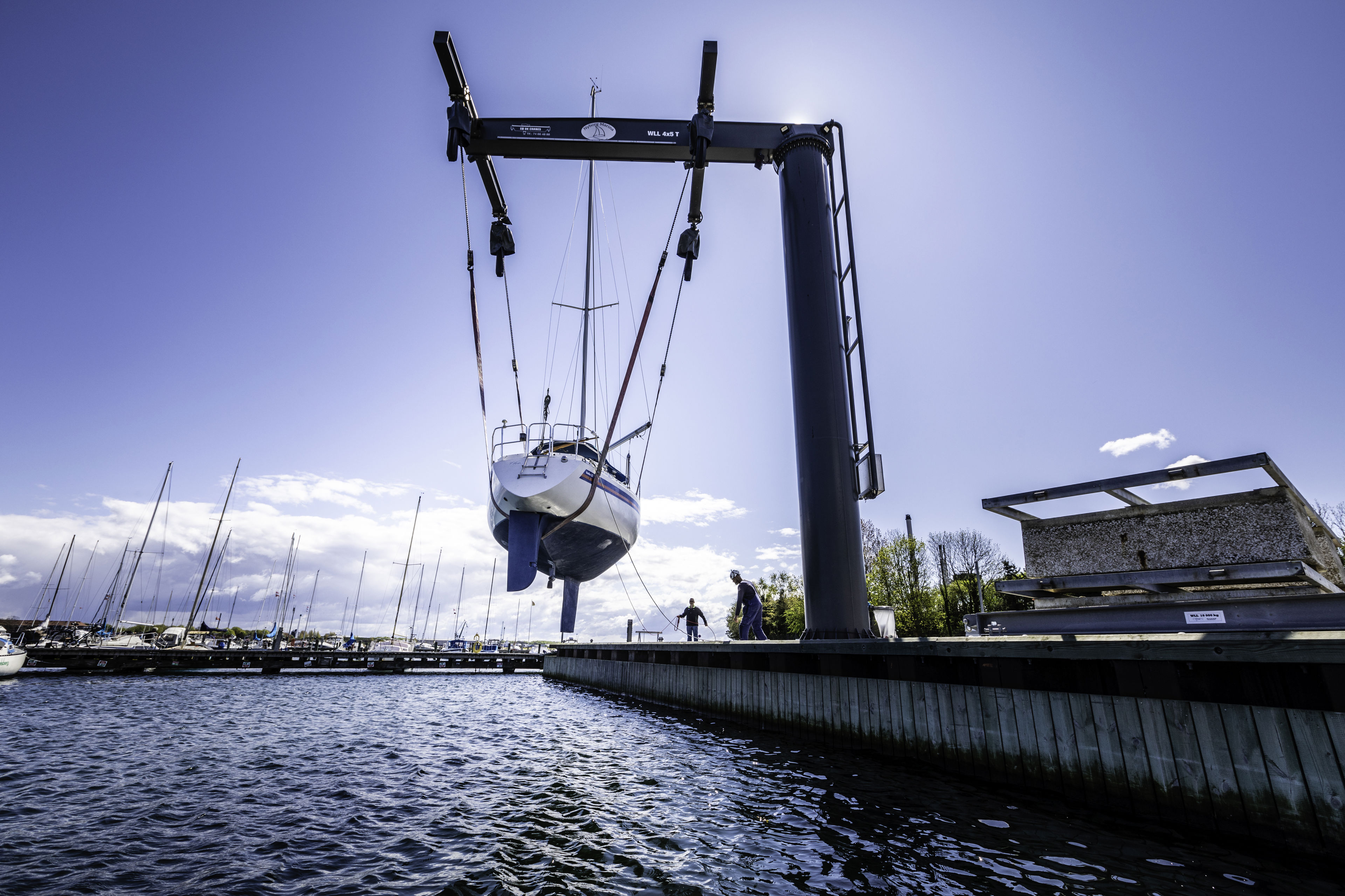 Nyborg Marinas kran