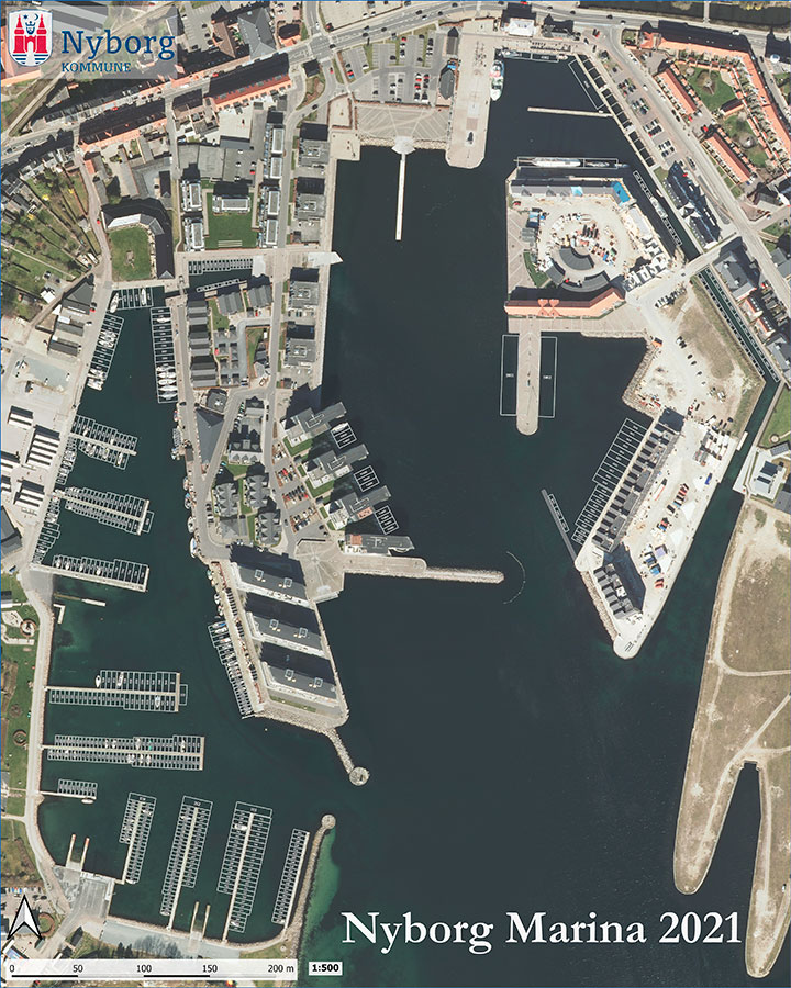 Kort over bådpladser